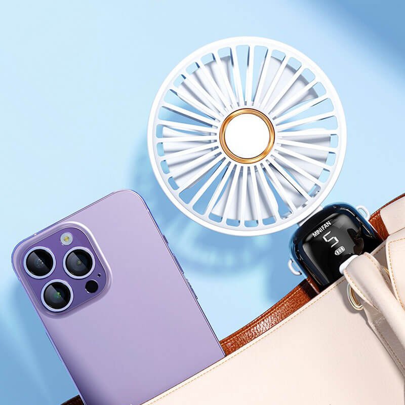 Portable Foldable Fan with Display - Image 5