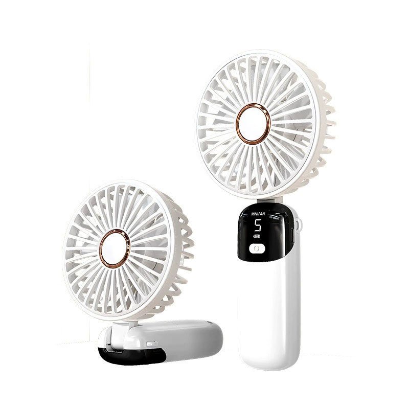 Portable Foldable Fan with Display