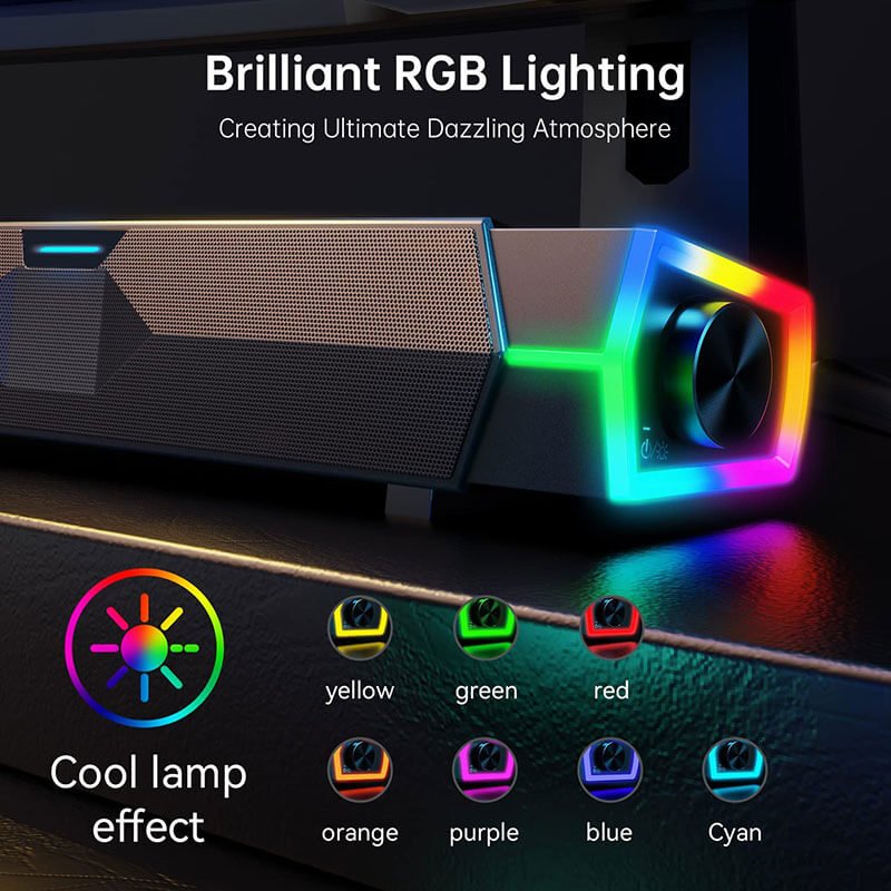 RGB Light Gaming Soundbar Speaker - Image 7
