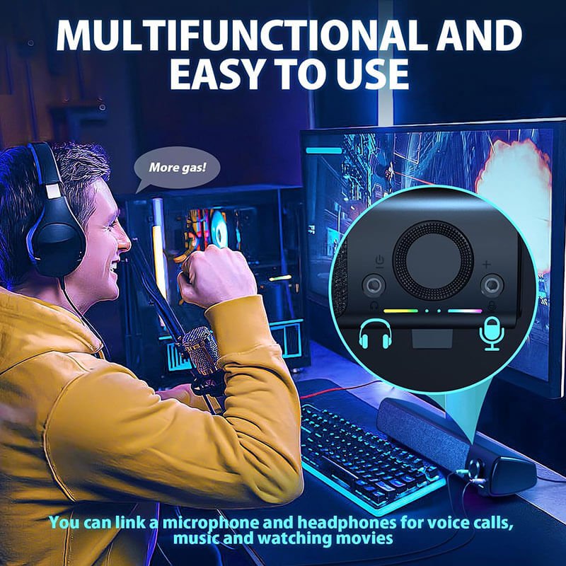 Gaming Bluetooth Speaker Manufacturer With 7 Color Lights - Image 8