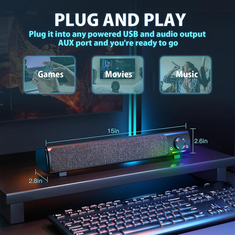 Gaming Bluetooth Speaker Manufacturer With 7 Color Lights - Image 6