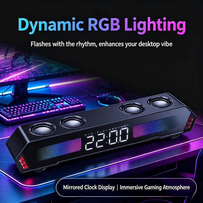 Desktop RGB Gaming Soundbar Speaker Manufacturer | OEM & ODM Factory - Image 5