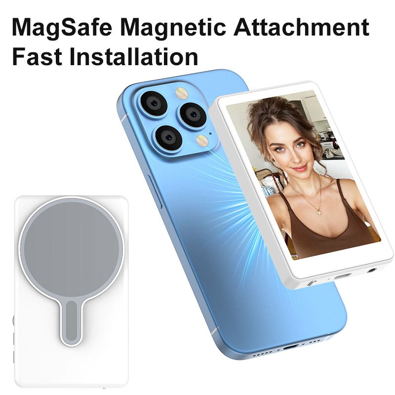 Portable Magnetic Selfie Screen Monitor for iPhone & Android Phones with Wireless Control - Image 5