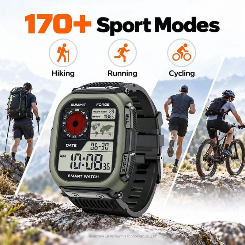 Outdoor GPS Smart Watch – Cycling, Hiking & Fitness Watch with AMOLED Display - Image 10